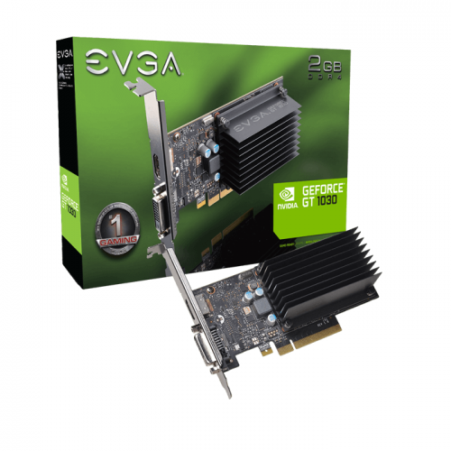 EVGA GeForce GT 1030 DDR4, 02G-P4-6232-KR, 2GB SDDR4, Passive, Low Profile