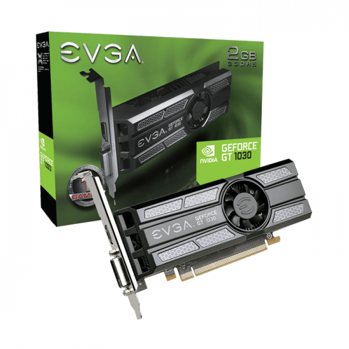 EVGA GeForce GT 1030 SC, 02G-P4-6333-KR, 2GB GDDR5, Low Profile