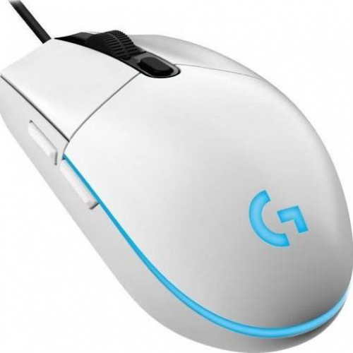 Logitech 910-005824 G102 LightSync RGB Lighting 6 Programable buttons Wired Gaming Mouse (White)