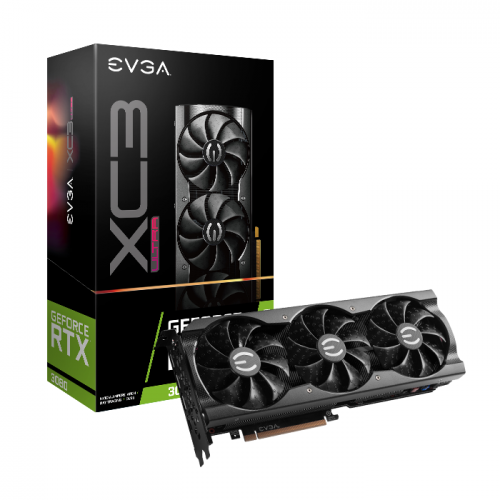 EVGA GeForce RTX 3080 XC3 ULTRA GAMING, 10G-P5-3885-KL, 10GB GDDR6X, iCX3 Cooling, ARGB LED, Metal Backplate, LHR