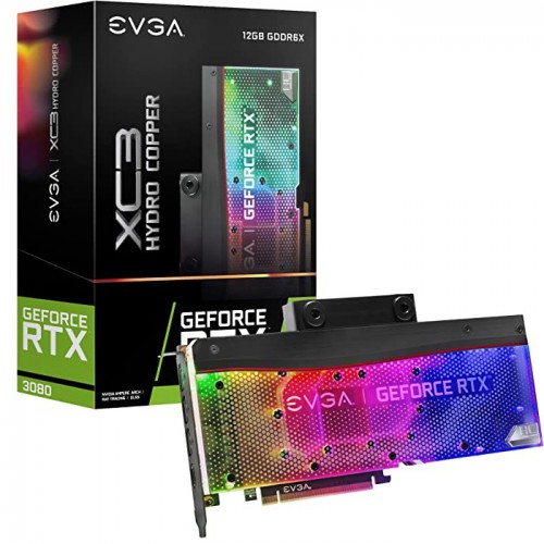 EVGA GeForce RTX 3080 12GB XC3 ULTRA HYDRO COPPER GAMING, 12G-P5-4869-KL, 12GB GDDR6X, ARGB LED, Metal Backplate, LHR