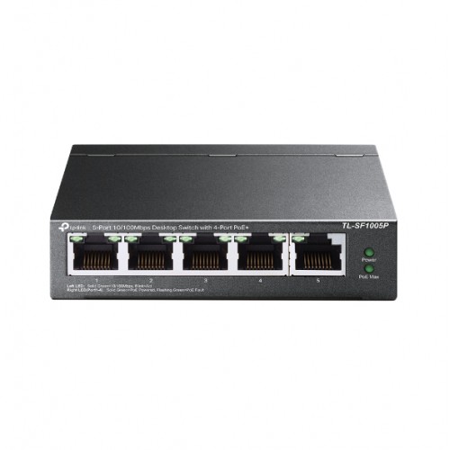 Tp-Link SF1005P 5-Port 10/100 Mbps Desktop Switch with 4-Port PoE