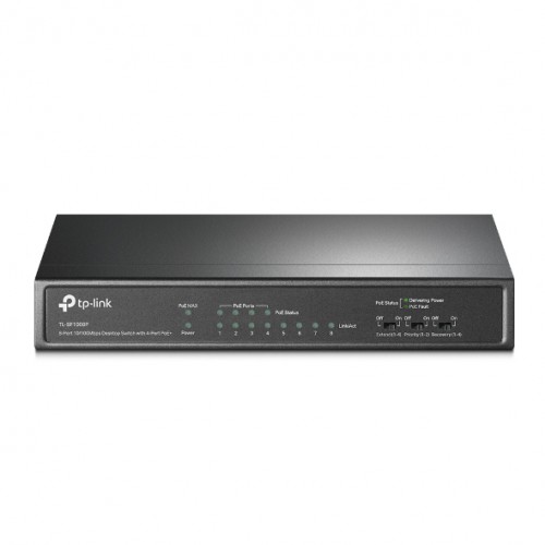 TP-Link SF1008P 8-Port 10/100Mbps Desktop Switch with 4-Port PoE