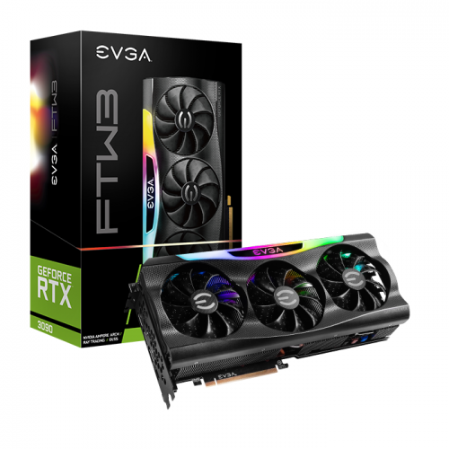 EVGA GeForce RTX 3090 FTW3 GAMING, 24G-P5-3985-KR, 24GB GDDR6X, iCX3 Technology, ARGB LED, Metal Backplate
