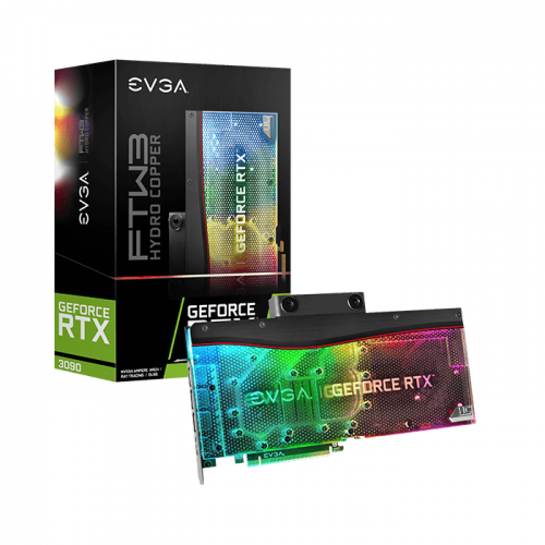 EVGA GeForce RTX 3090 FTW3 ULTRA HYDRO COPPER GAMING, 24G-P5-3989-KR, 24GB GDDR6X, ARGB LED, Metal Backplate