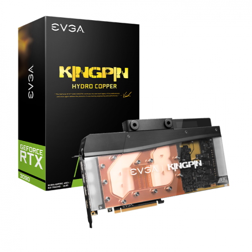 EVGA GeForce RTX 3090 K-NGP-N HYDRO COPPER GAMING, 24G-P5-3999-KR, 24GB GDDR6X, iCX3 Technology, HYDRO COPPER Cooler, OLED Display, Metal