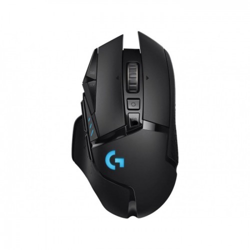 Logitech G502 LIGHTSPEED Wireless Gaming Mouse with HERO Sensor and Tunable Weights 25.6K DPI HERO 16K Sensor 11 Customizable Buttons 910-005568