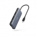 Anker USB C Hub, 555 USB-C Hub 8-in-1, with 100W Power Delivery, 4K 60Hz HDMI Port, 10Gbps USB C and 2 USB A Data Ports, Ethernet Port, microSD and SD Card Reader