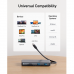 Anker USB C Hub, 555 USB-C Hub 8-in-1, with 100W Power Delivery, 4K 60Hz HDMI Port, 10Gbps USB C and 2 USB A Data Ports, Ethernet Port, microSD and SD Card Reader