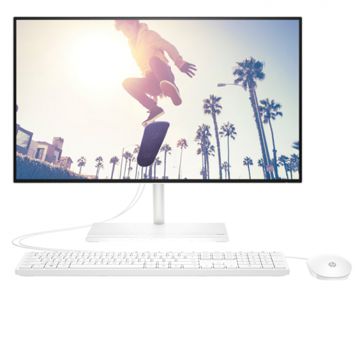 HP All-in-One 24-CB1038NH Core i7-1255U (12TH GEN), 8GB DDR4, 512GB SSD, 23.8" FHD TOUCH, FREEDOS, WHITE