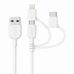 Anker A8436H12 Powerline II 3-IN-1 cable white