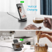 Anker B2529KF1 PowerWave II Sense Stand 15W Max Wireless Charger  Black Fabric