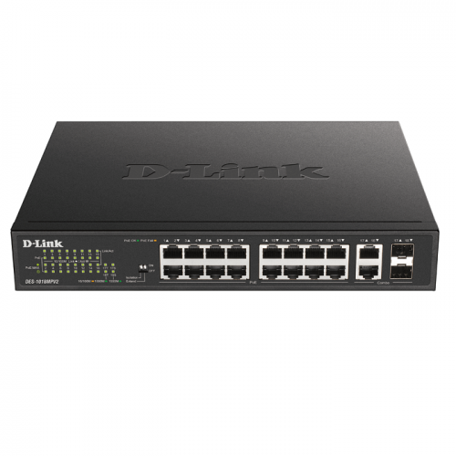 D-Link DES-1018MP 18-Port Unmanaged PoE Switch