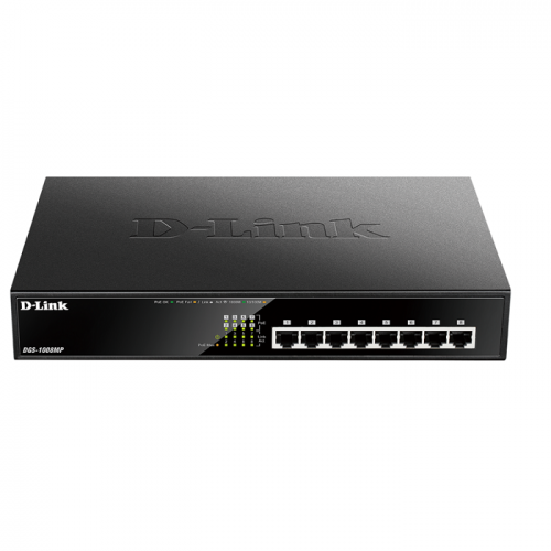 D-Link DGS-1008MP 8-Port PoE Desktop Switch