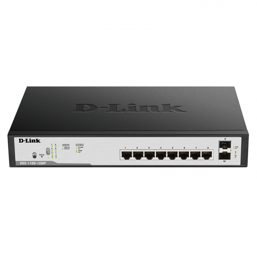 D-Link DGS-1100-10MP 10-Port Gigabit PoE Smart Managed Switch