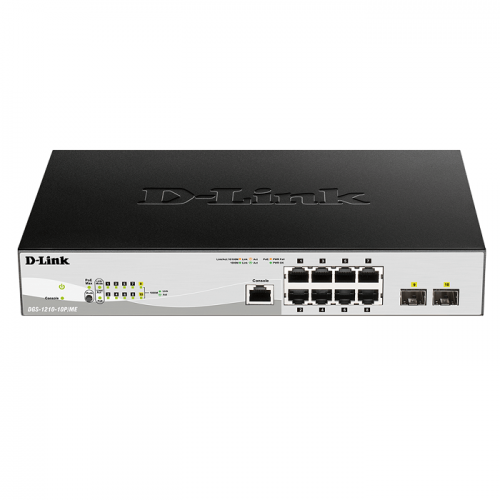 D-Link DGS-1210-10P/ME 10-Port Gigabit PoE Metro Ethernet Switch