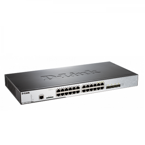 D-Link DWS-3160-24TC 20-Port Gigabit Unified Wireless Switch, 4 Gigabit Combo BASE-T/SFP Ports