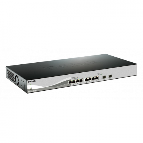 D-Link DXS-1210-10TS 8-port 10GBASE-T and 2-port 10GBASE-T/SFP+ combo port 10G Smart Switch
