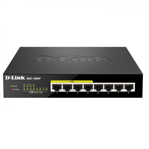 D-Link DGS-1008P PoE Switch