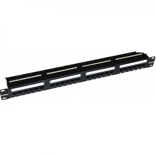 D-Link NPP-C61BLK241 Patch Panel Cat 6 UTP 24 Port Loaded