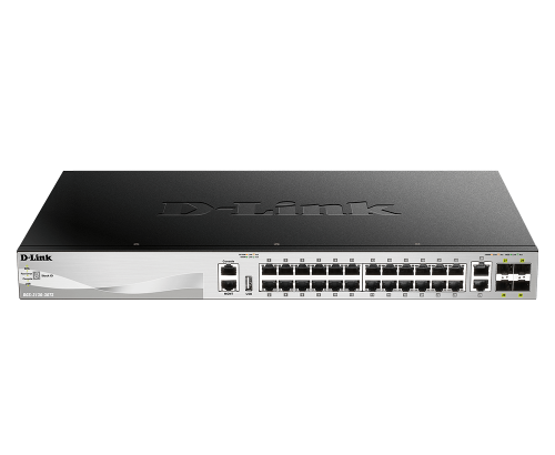 D-Link DGS-3130-30TS 30-Port Lite Layer 3 Stackable Managed Gigabit Switch