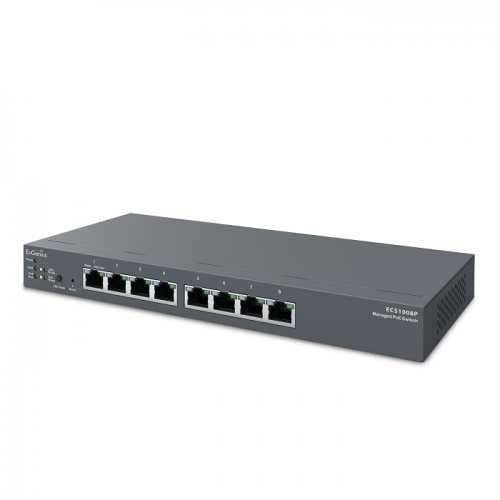 EnGenius ECS1008P Cloud Managed 55W PoE 8 Port Network Switch