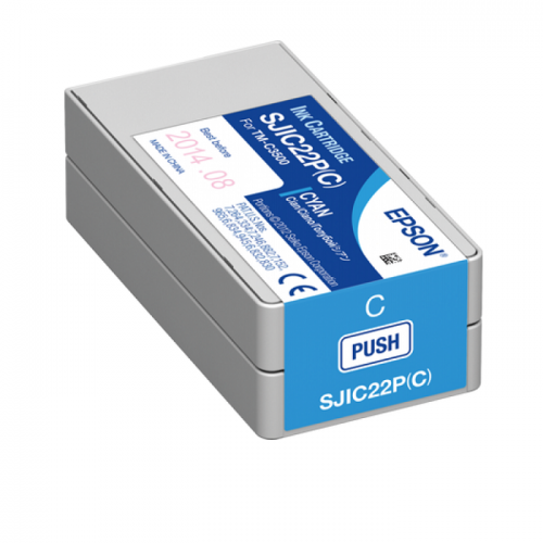 Epson SJIC22P(C): Ink cartridge for ColorWorks C3500 (Cyan)