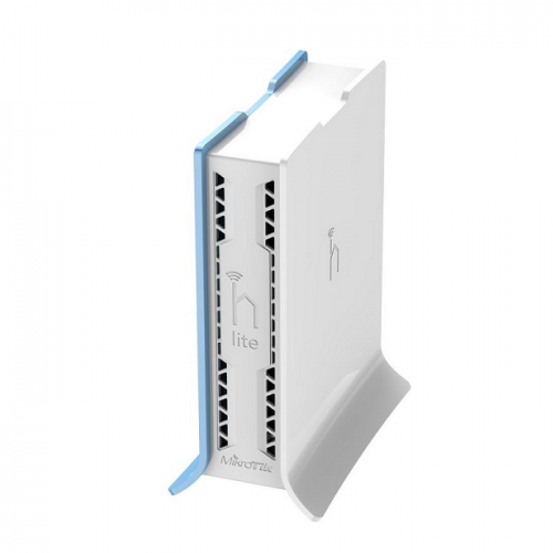 MIKROTIK RB941-2ND, 32MB RAM, 4XLAN, WIRELESS AP Hap Lite Tc Small Home Ap With 4 Ethernet Ports Colorful Enclosure - White / Blue