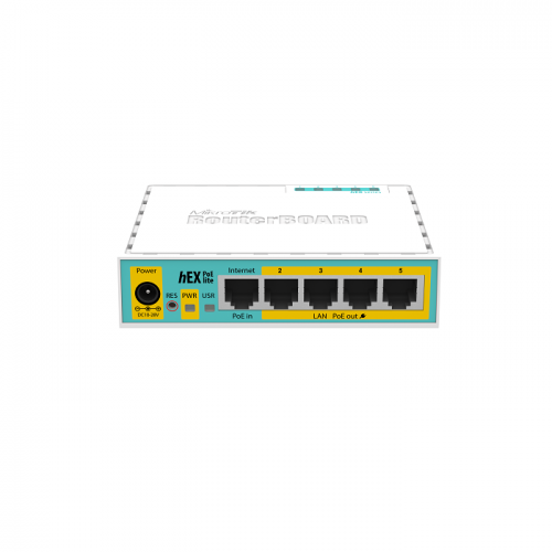 Mikrotik RB750UPr2 hEX PoE lite 5-ports 10/100 Router 64MB USB 3W OSL4