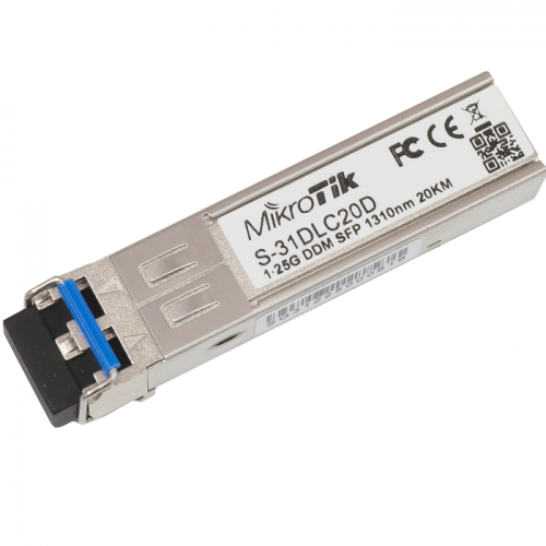 Mikrotik S-31DLC20D SFP (1.25G) module, 20KM, Single Mode