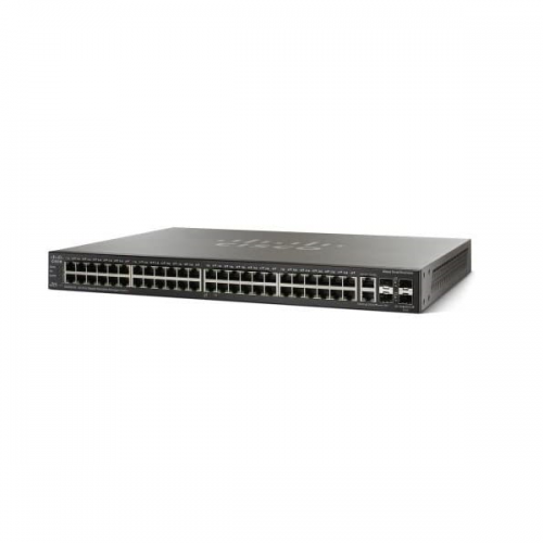 Cisco SG500-52 Stackable Managed Switch, 48 Gigabit and 4 Gigabit Ethernet Ports