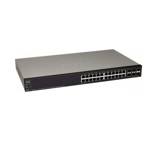 Cisco SG500X-24 Stackable Managed Switch 24 Gigabit and 4 10Gig Ethernet SFP Ports
