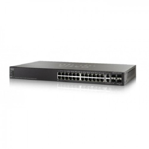 Cisco SG550X-24MP Stackable Managed Switch, 24 Gigabit PoE+ and 4 10Gig Ethernet Ports, 382w PoE