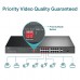 TP-Link TL-SL1218P 16-Port 10/100 Mbps + 2-Port Gigabit Rackmount Switch with 16-Port PoE+