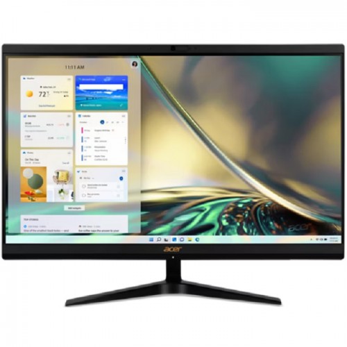 Acer Aspire Aio Intel Core I3-1215u 8GB Memory 256 SSD Camera Lan WiFi 23.8 Full HD Screen Non Touch Wire Keyboard & Mouse Windows 11 Pro Black One Year Warranty Brand New C24-1700