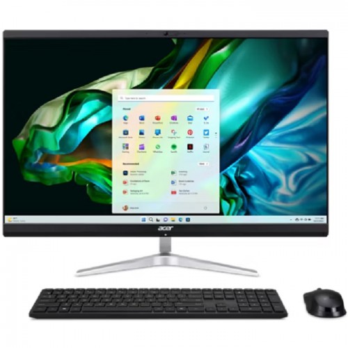 Acer Aspire Aio Intel Core I7-13th 8GB Memory 512 SSD Camera Lan WiFi 27 Full HD Screen Non Touch Intel Graphic Keyboard & Mouse Windows 11 Pro Silver/Black One Year Warranty Brand New C27-1851