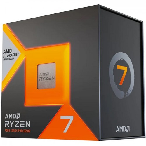 AMD Ryzen 7 7800X3D 8-Core 5GHz Processor–96MB L3 Cache, 3D V-Cache, Radeon Graphics, DDR5-128GB, AM5 Socket