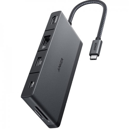 Anker A8373H11 USB C Hub 552 USB-C Hub 9-in-1, 4K HDMI with 100W Power Delivery