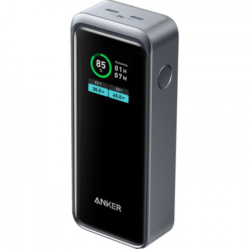 Anker Prime 12,000mAh A1335 Portable Charger with 130W Output, Smart Digital Display, Compatible with iPhone 14/13 Series and laptops