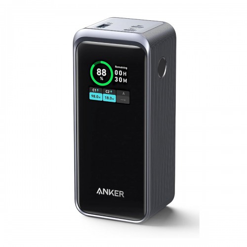 Anker Prime 20,000mAh A1336 Portable Charger with 200W Output, Smart Digital Display, 2 USB-C and 1 USB-A Port Compatible with iPhone 15/14 Series and laptops