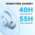 Anker Soundcore Space One Adaptive Noise Cancelling Headphones Blue