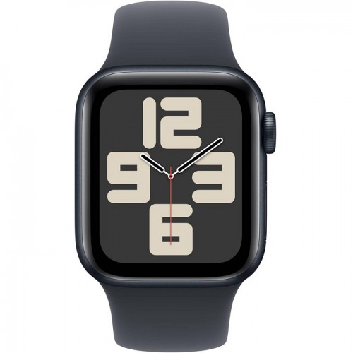 Apple Watch SE 2nd Generation Smartwatches, 2024 (GPS) 40mm Aluminum Case with Midnight Sport Band, 32GB Storage, 50 Meters Water Resistance, Medium/Large Midnight MXE93LL/A