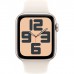 Apple Watch SE 2nd Generation Smartwatches,(GPS), 2024, 44mm Starlight Aluminum Case with Starlight Sport Band, 2-core Neural Engine Processor, Medium/Large, WatchOS 11, Bluetooth 5.3, Starlight MXEV3LL/A