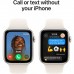 Apple Watch SE 2nd Generation Smartwatches,(GPS), 2024, 44mm Starlight Aluminum Case with Starlight Sport Band, 2-core Neural Engine Processor, Medium/Large, WatchOS 11, Bluetooth 5.3, Starlight MXEV3LL/A