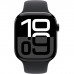 Apple Watch Series 10 GPS + Cellular 46mm Jet Black Aluminium Case with Black Sport Band-Medium/Large MWY43QA/A