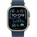 Apple Watch Ultra 2 GPS+Cellular 49mm Smartwatch with Rugged Titanium Case & Blue Ocean Band, Fitness Tracker, Precision GPS, Action Buton, Extra-Long Battery Life, Bright Retina Display MRF73ZA/A