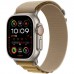 Apple Watch Ultra 2 GPS + Cellular 49mm Natural Titanium Case with Tan Alpine Loop-Medium MX4F3QA/A