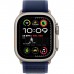 Apple Watch Ultra 2 GPS + Cellular 49mm Natural Titanium Case with Blue Trail Loop Medium/Large MX4L3QA/A