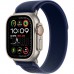 Apple Watch Ultra 2 GPS + Cellular 49mm Natural Titanium Case with Blue Trail Loop Medium/Large MX4L3QA/A