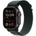 Apple Watch Ultra 2 GPS + Cellular 49mm Black Titanium Case with Dark Green Alpine Loop Large MX4T3QA/A